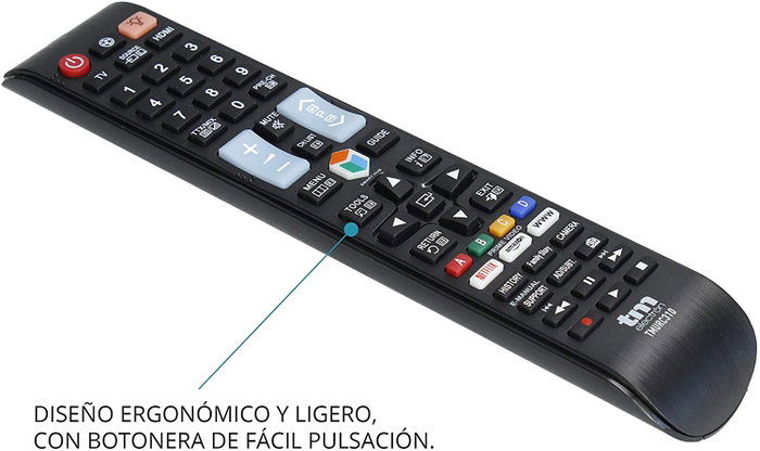 TM Electron Mando Universal para TV Samsung con Smart TV y Video Bajo Demanda, Compatible con LED LCD PLASMA, Ref TMURC310